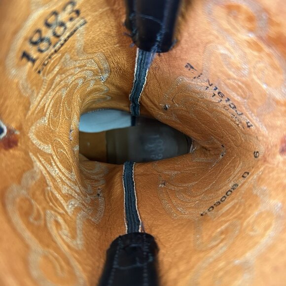 Lucchese 1883 Black N1613J4 Western Cowboy Boots Mens 9 D - Picture 13 of 13